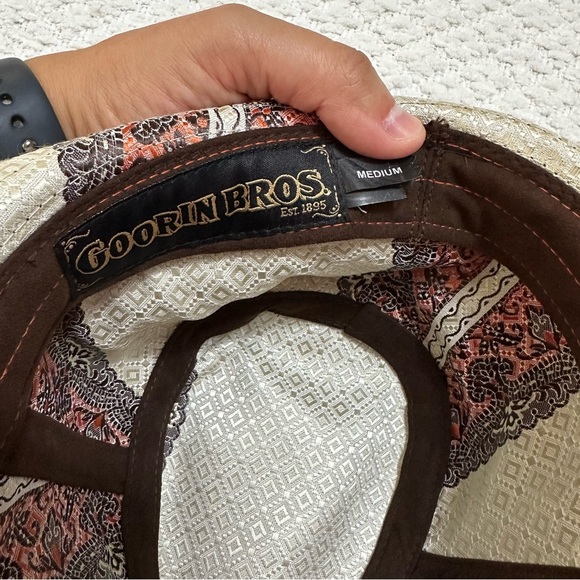 Goorin Bros Brown Velvet Fedora Hat Size Medium - Picture 5 of 8